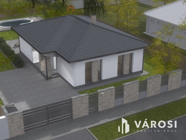 Stílusos otthon nagy terasszal új lakóparkban