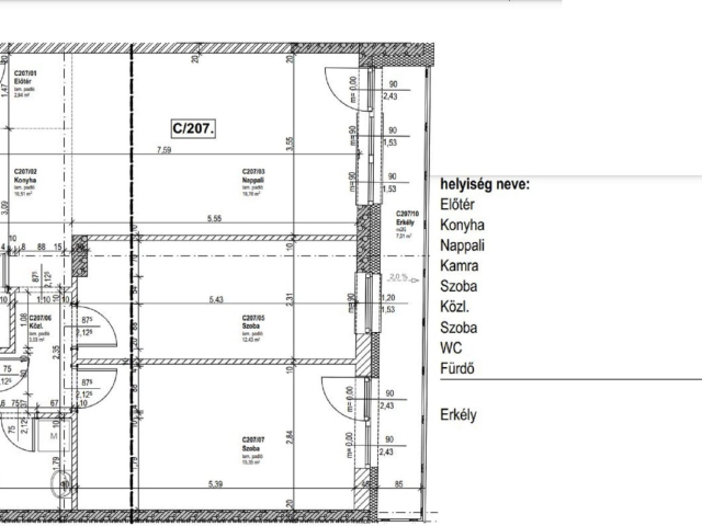 Angyalföldön, 2020-ban épült, 74 m2-es lakás kiadó