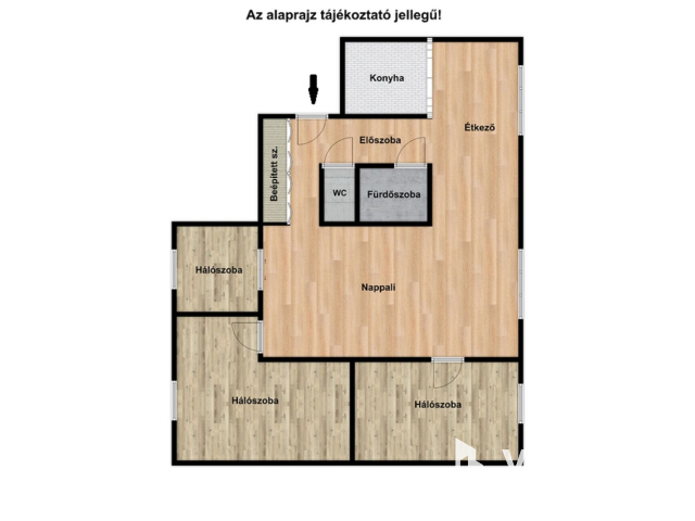 Nagy lakás a Centernél