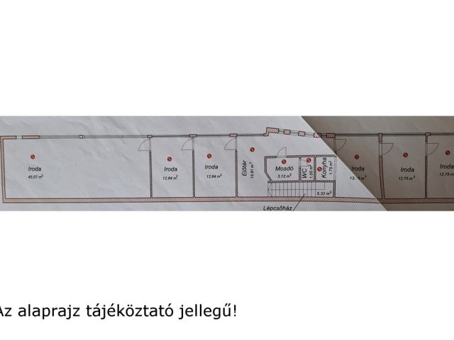 171 m2-es iroda, főút mellett, ipari területen eladó!
