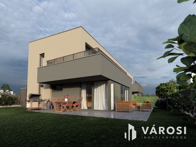 Eladó modern 4 szobás ikerfél nagy teraszokkal