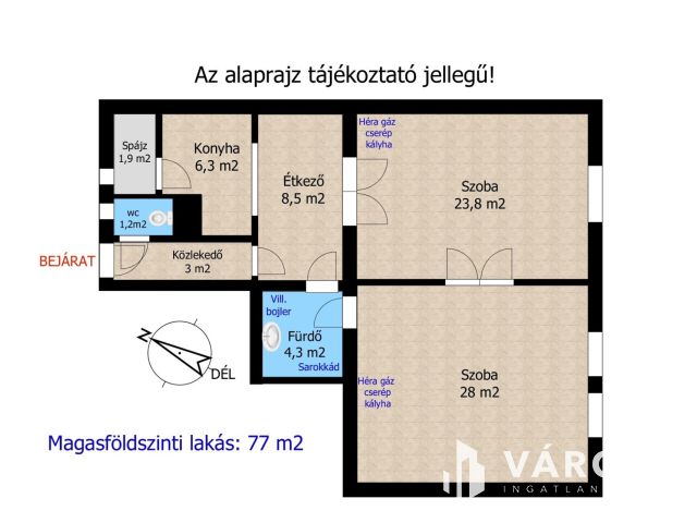 77 m2-es Öröklakás eladó Győr Nádorváros Szívében